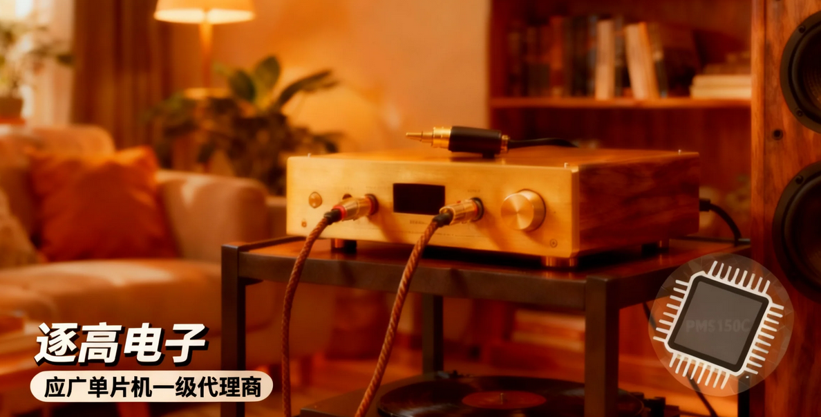 RCA插头式音乐播放器内部结构图,展示了柔性电路板和电池