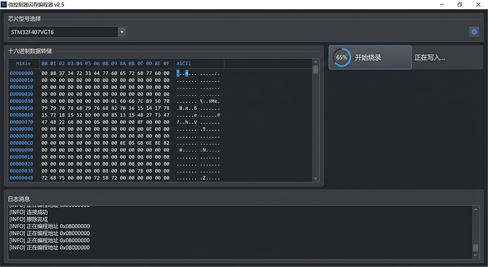 MCU Writer界面