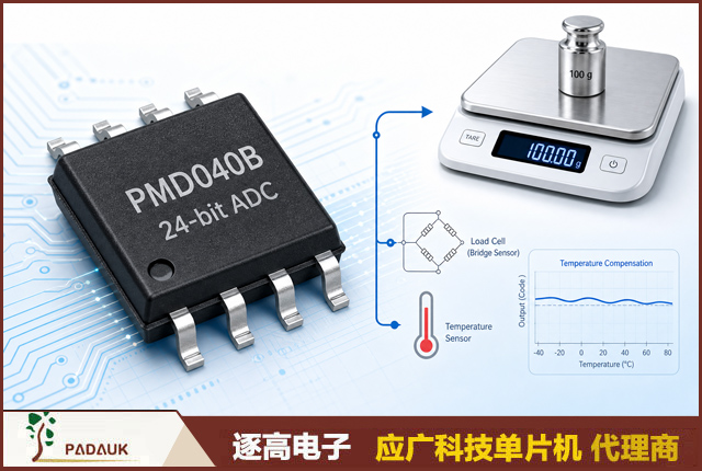 PMD040B 24位称重ADC内置温度传感器_应广科技授权代理商_逐高电子